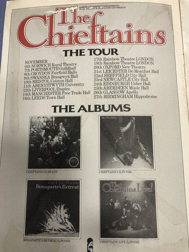 Chieftains Official Tour Programme 1977