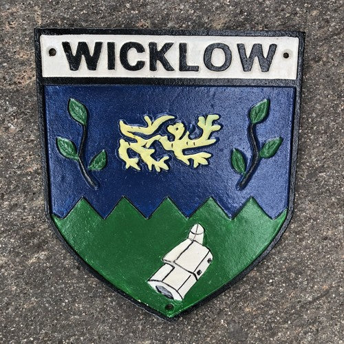 Wicklow Crest Cast Iron Sign