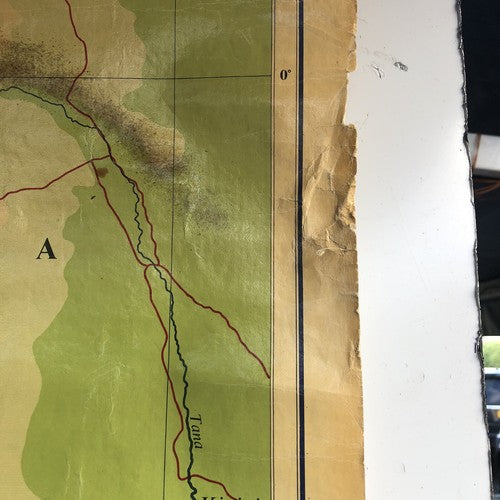 Philips Antique Wall Map If Tanganyika 1959âwall  Map