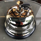 Chrome Desk Bell 21 X 21 X 14 Cms