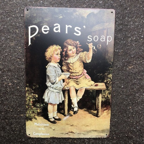 Pears Soap Metal Sign New Design