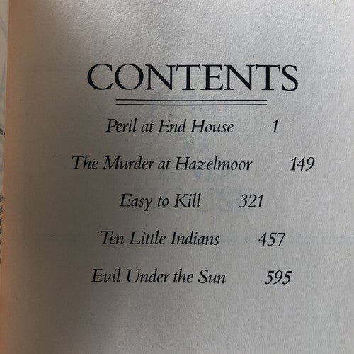Agatha Christie Five Complete Novels Of Murder And Detection