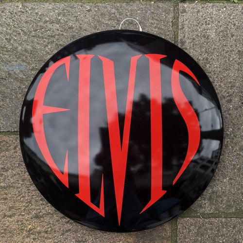 Elvis 40 Cms Domed Metal Sign