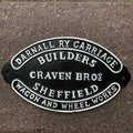 Darnallry Carriage Wagon And Wheel Works Cast Iron Sign