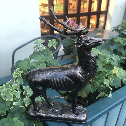 Deer Figure On Base Cast Iron