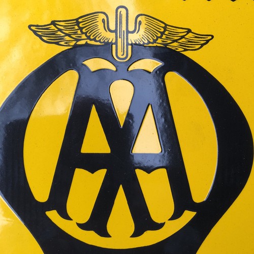 AA Garage Enamel Sign