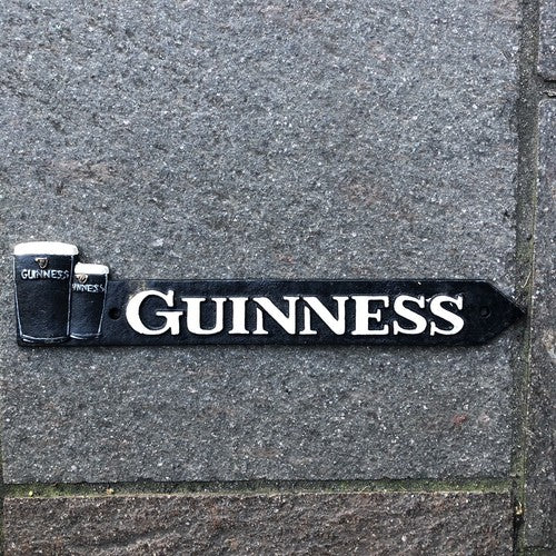 Guinness Two Pints Cast Iron Arrow