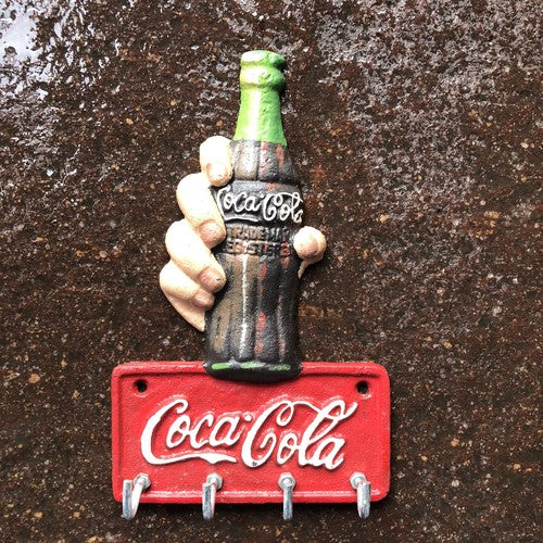 Coca Cola Cast Iron Key Rack