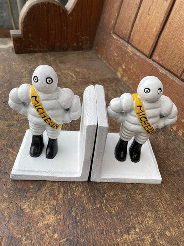 Michelin Men Cast Iron Bookends