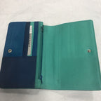 Lloyd Baker Multi Blue & Green Leather Wallet