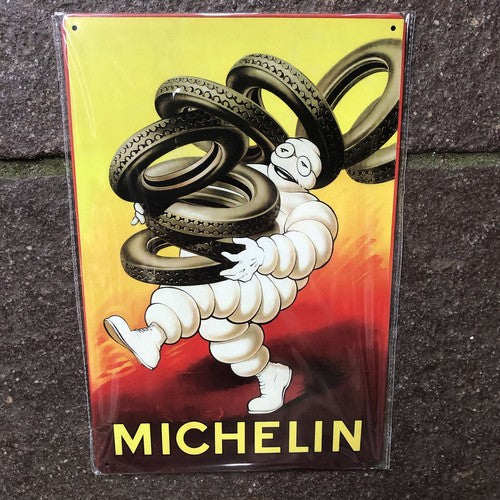 Michelin Man Metal Sign