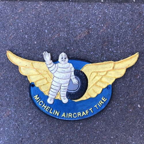 Michelin Aircraft Tire Cast Iron Sign