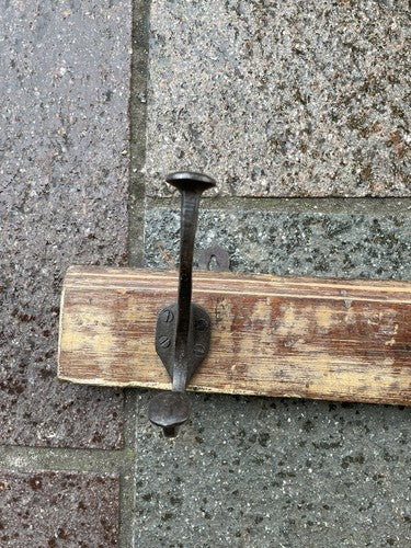 Distressed Vintage 3 Hook Wall Rack No 3