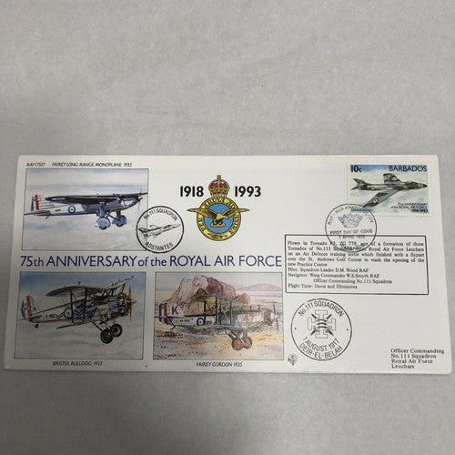 Flown First Day Covers Five Year 1993