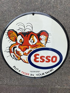 Esso Put A Tiger In Your Tank Vintage Style Enamel Sign