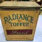 Radiance Brazil Toffee Very Rare Vintage Tin