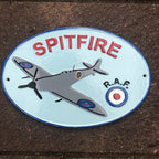 Spitfire Aluminium Sign