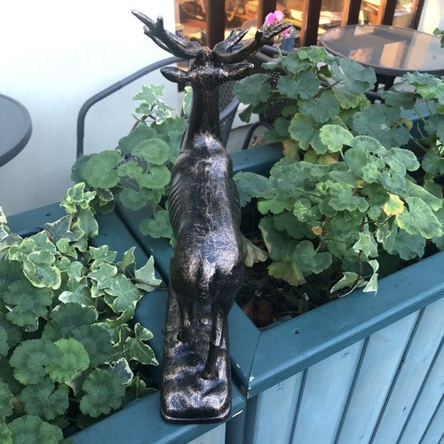 Deer Figure On Base Cast Iron