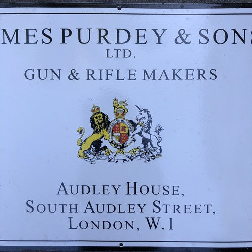James Purdy Good Quality Enamel Sign