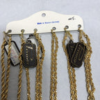 Primor Gold Plated Card Of Six 15 Inch Chains