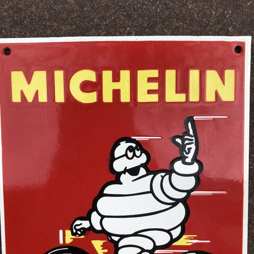 Michelin Cycling Enamel Sign
