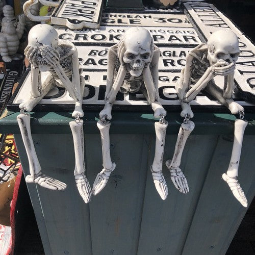Wise Skeletons Shelf Sitters Set Of 3