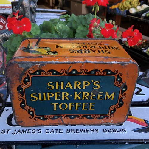 Sharps Super Kreem Toffee Vintage Tin