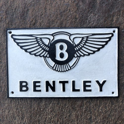 Bentley Cast Iron Sign