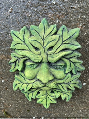 Pagan King Green Man Garden Wall Plaque
