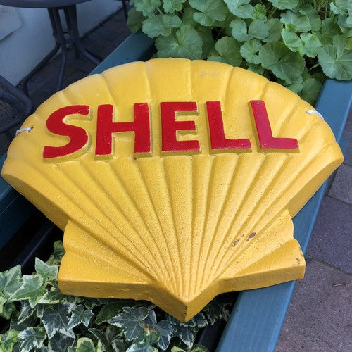 Shell Cast Iron Sign