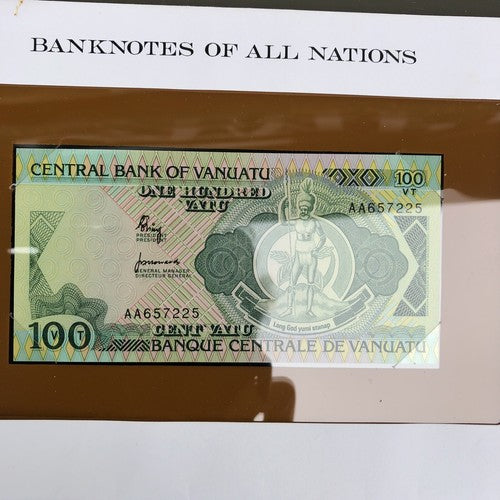 Vanuatu Franklin Mint Bank Note Overseas Post Available