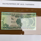 Vanuatu Franklin Mint Bank Note Overseas Post Available