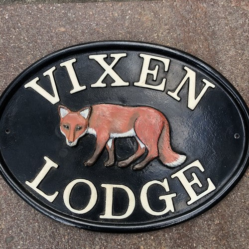 House Plaque Heavy cast Iron