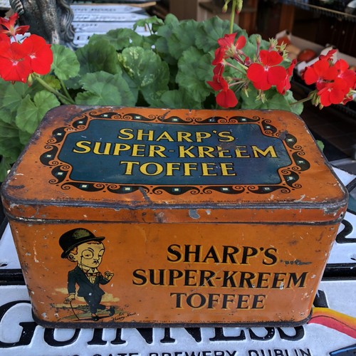 Sharps Super Kreem Toffee Vintage Tin