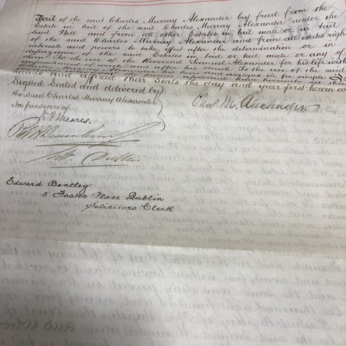 Vellum Indenture Documents 1888