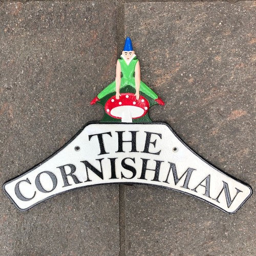 The Cornishman Cast Iron Sign