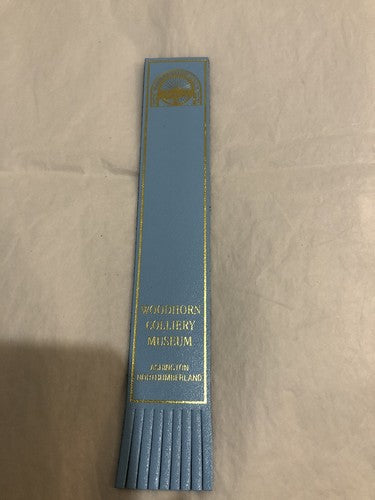 Book Mark Woodhorn Colliery Museum Northumberland Vintage Leather Not Used