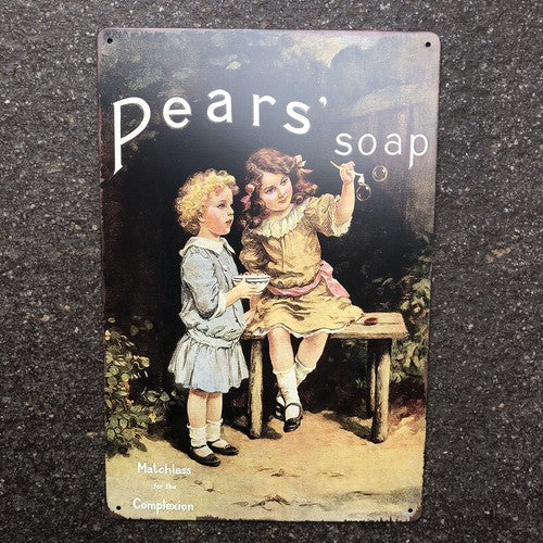 Pears Soap Metal Sign New Design