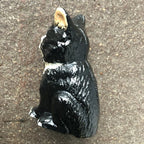 Cat Cast Iron Money Box Vintage Style