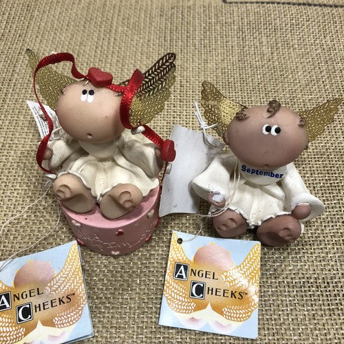 Russ Berrie Angel Cheeks Ornaments Lot No 1