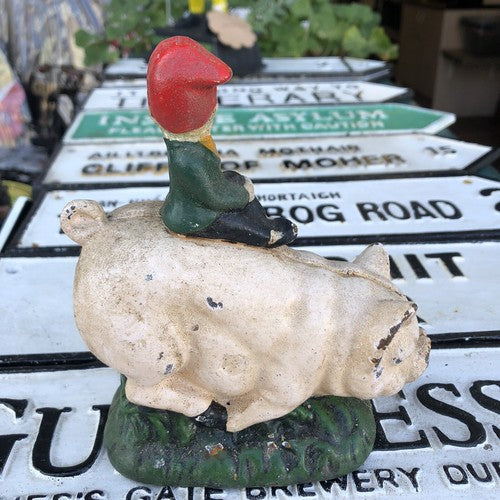 Leprechaun Money Box Cast Iron