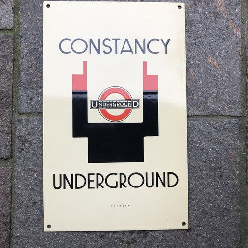 Constancy London Underground Enamel Sign