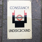 Constancy London Underground Enamel Sign
