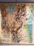Philips Antique Wall Map If Tanganyika 1959âwall  Map
