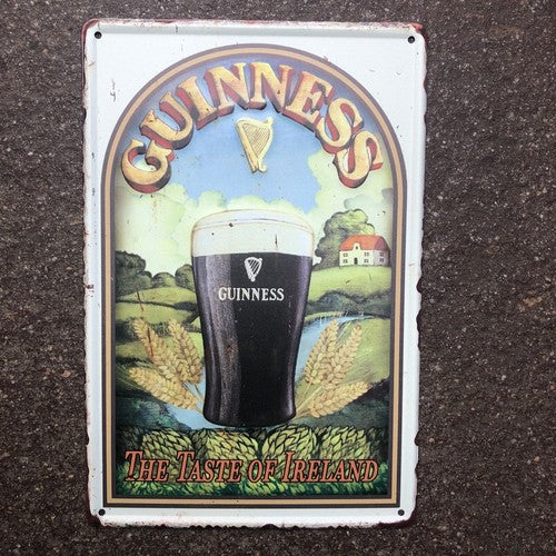 Guinness The Taste Of Ireland Metal Sign New Design
