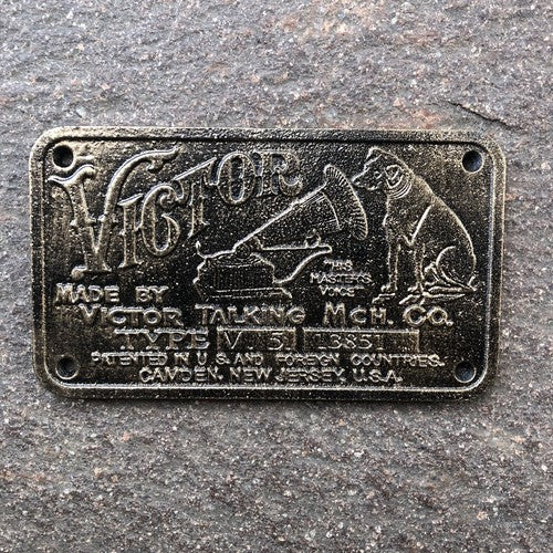 Victor His Masters Voice Cast Iron Sign