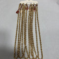 Primor Gold Plated Card Of Six 18 Inch Chains