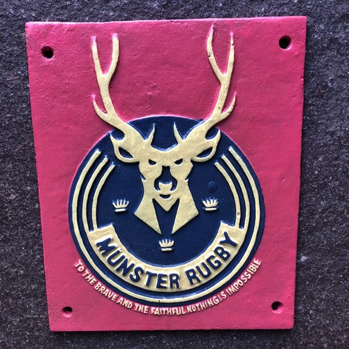 Munster Rugby Cast Iron Sign