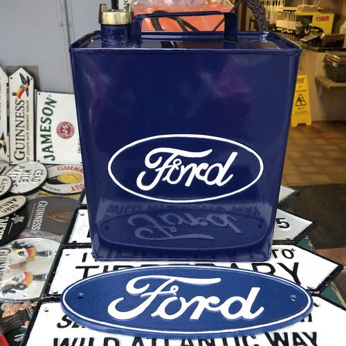 Ford Oil Can And Cast Iron Sign