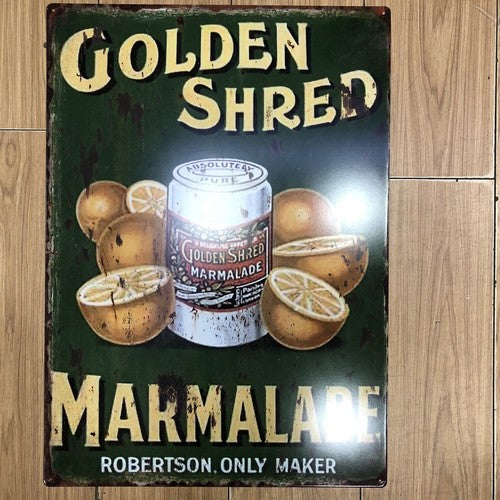 Golden Shred Marmalade 50 X 70 Cms Metal Sign